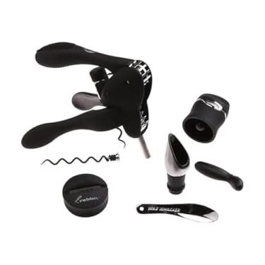 Imagem de Rabbit Kit de ferramentas para abridor de vinho de 6 peças, preto