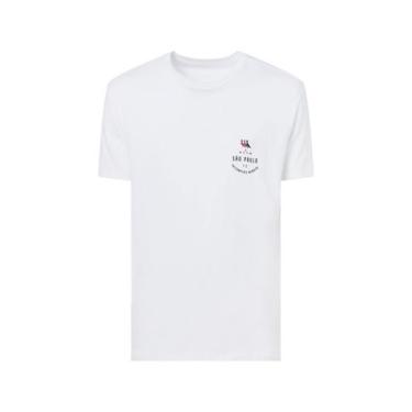 Imagem de Camiseta Estampada Tricolor São Paulo Reserva, Branco, P