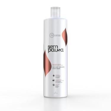 Imagem de Máscara Alisadora Orgânica Sem Pausa Brscience 1L - Alisamento em 15 Minutos - Tratamento Disciplinante, Sem Formol, para Todos os Tipos de Cabelos - Ação Imediata, Dermatologicamente Testada, Hidratação e Brilho