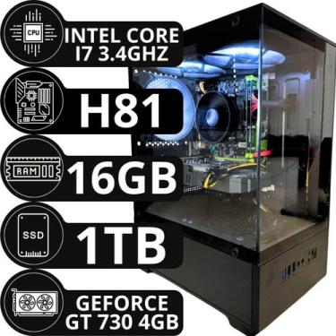 Imagem de Pc Computador Gamer I7 4770 16gb Ssd 1tb Placa De Video Geforce Gt730 