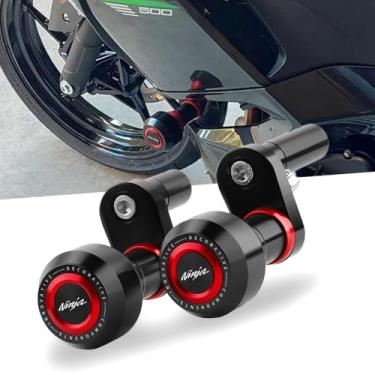 Imagem de Sliders de quadro de motocicleta aptos para Ka.wasaki Ninja500 ABS | SE | KRT 2024 2025 | Ninja400 2018-2024 + Ninja anticolisão 400 500 Proteção contra quedas Ninja500 Crash Sliders Protect