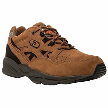 Imagem de Propét Tênis de caminhada masculino aprovado pelo Medicare Stability Walker, Choco/Nobuck preto, 15 XX-Wide