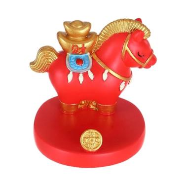Imagem de IEUDNS Enfeites de carro com tema de cavalo para o Ano Chinês de 2026: estátua de cavalo mascote para o Ano Chinês, 1228