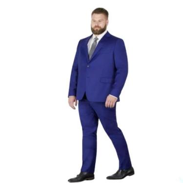 Imagem de Terno Masculino Plus Size Homem Elegante - Fressart, Azul marinho, 64