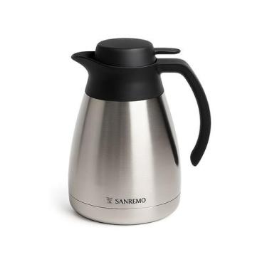 Imagem de BULE / GARRAFA TERMICA 1L Acolher 100% Inox Café Leite Chá SANREMO SR1