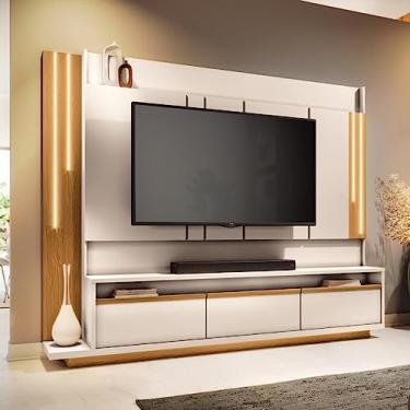 Imagem de Estante Home para TV até 75 Polegadas com LED 3 Gavetas Montane HB Móveis