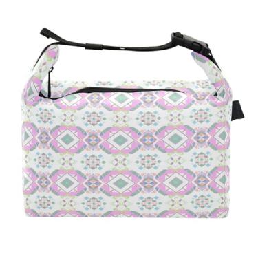 Imagem de STAYTOP Lancheira com lindas estampas pintadas com fivela de alça, lancheira isolada para meninos e meninas, lancheira térmica para trabalho escolar