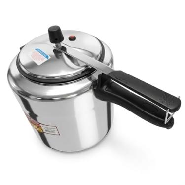 Imagem de Panela de Pressão 10 Litros, Alumínio, Alça Ergonômica, Disponível em Preto e Prata (Prata)