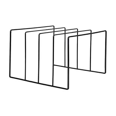 Imagem de Suporte para armazenamento de CDs Prateleira de exibição registro vinil lp, fio metal preto suporte plataforma giratória coleção armazenamento prateleira mesa exposição(Pequeno)