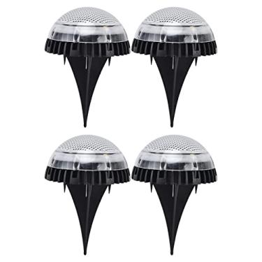 Imagem de Cryfokt Luzes Solares de 4 Pacotes 8 Luzes LED de Externo Com Grande Vida útil da Bateria para Calçada Quintal Gramado Passarela Quintal, de Jardim Movidas a Energia Solar para Iluminação Externa