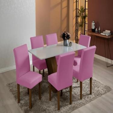 Imagem de Capa para cadeira, Rose, decoracao da casa, conforto, rosa, costura, macio, duravel, lavavel, bonita