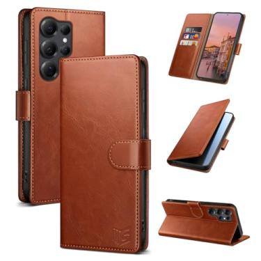 Imagem de SUANPOT Capa carteira compatível com Samsung Galaxy S25 Ultra com suporte para cartão de crédito com bloqueio RFID, capa protetora de couro PU flip book masculina e feminina para Samsung S25 Ultra