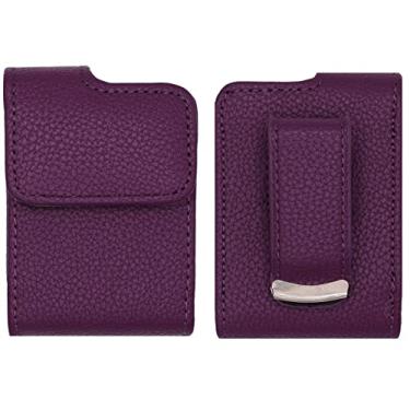 Imagem de usastar-SNK Bolsa premium de 2ª geração com clipe de cinto para bomba de insulina Tandem Diabetes Care T: Slim X2 (PURPLE/Vertical/1A)