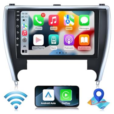 Imagem de Rádio estéreo 4G + 64G para Toyota Camry 2015 2016 2017: atualização de tela sensível ao toque de 10,1 polegadas 1280 * 800 HD substituição Carplay Andriod Auto com 5GWiFi Bluetooth5.4 câmera de