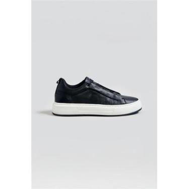 Imagem de Tênis Casual Couro - Preto - Highstil, Preto, 39