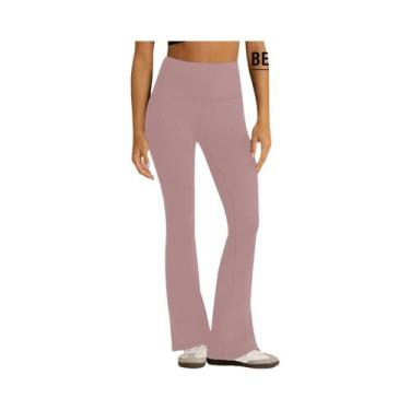Imagem de Leggings femininas super macias de cintura alta com lã e controle de b