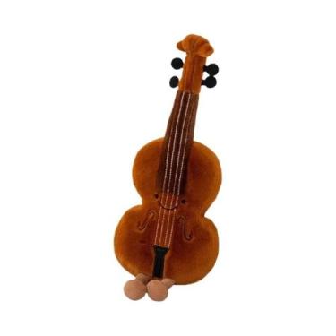 Imagem de Brinquedo Musical De Pelúcia De 30cm Violino Guitarra Pipa Diapasão Bo