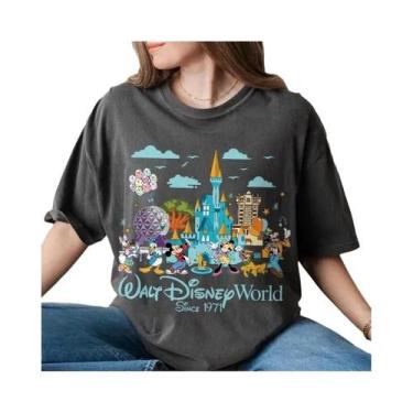 Imagem de Camiseta Retro Mickey Disney World Epcot World Tour Para Férias Em Fam