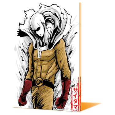 Imagem de Pintura de parede em tela One Punch Man Saitama Anime 40x60cm