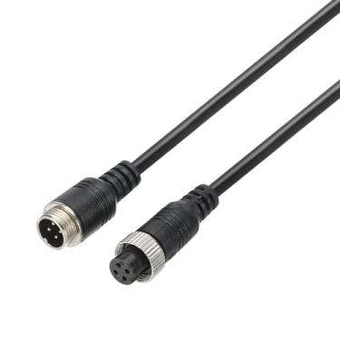 Imagem de Generic Cabo de extensão de 4 pinos, 1 metro, cabo de alimentação de 4 núcleos 24 AWG com conector fêmea macho em ambas as extremidades para iluminação de fita de LED, carro, caminhão, preto