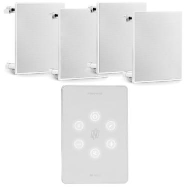 Imagem de Kit Amplificador de Parede + 4 Arandelas Brancas - Frahm