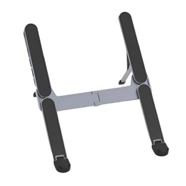 Imagem de Suporte para estação de ancoragem para laptop, suporte ventilado para tablet com hub USB - suporte para laptop - para casa, escritório, jogos, mesa, viagem, negócios e notebook