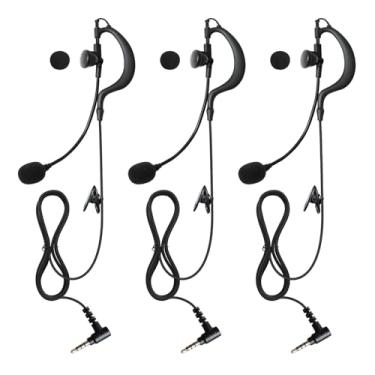 Imagem de stdgove Fone de ouvido com fio de 3,5 mm, treinador, secundário, futebol, treinador, fone de ouvido com microfone aberto, microfone aberto, intercomunicação, fone de ouvido para Ejeas v4 v6 pro (no
