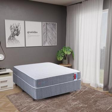 Imagem de Colchão Casal Enrolado Espuma 138cm Singlecore Branco / Cinza - Herval