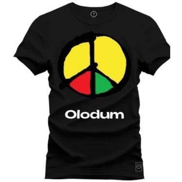 Imagem de camiseta axé. olodum Bahia blusa de gola redonda estampada, Preto, G4