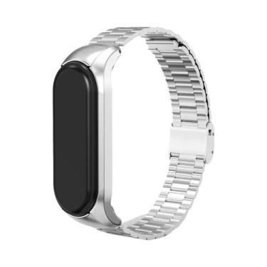 Imagem de Pulseira De Metal Em Aço Inoxidável Para Xiaomi Mi Band 6 5 4 3, Acess