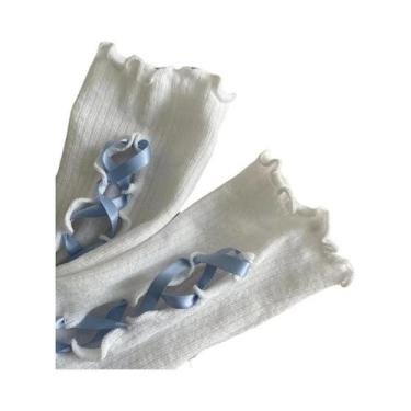 Imagem de Luvas Brancas De Renda Estilo Lolita Y2K Para Mulheres, Finas, De Verã