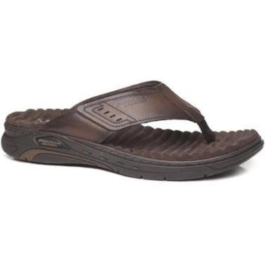 Imagem de Chinelo Masculino Pegada Couro Macio Conforto Leve Estilo-Masculino