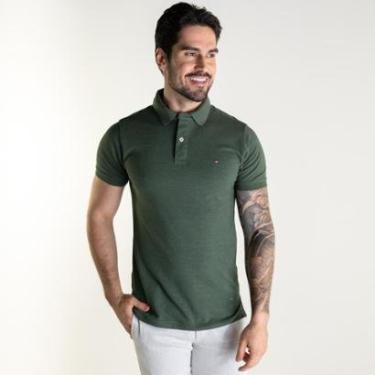 Imagem de Camisa Polo Tommy Hilfier Verde Mescla-Masculino