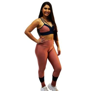 Imagem de Calça Fuso de Cirre com Tule na Perna - Deat, Rosé, P