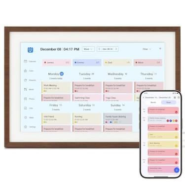 Imagem de Calendário digital inteligente de 25 cm