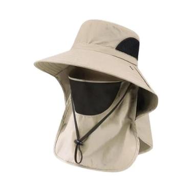 Imagem de Chapéu Balde Unissex com Proteção UV e Aba para o Pescoço - Ideal para