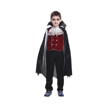 Imagem de Fantasia De Vampiro Para Crianças Para O Halloween, Traje De Festa De 