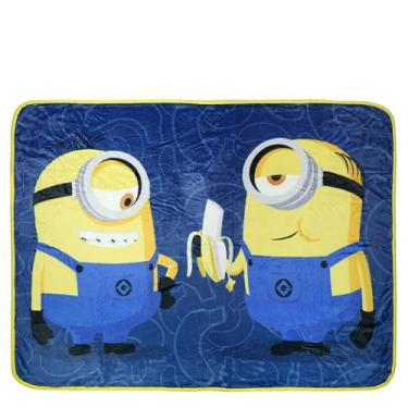 Imagem de Surreal Entertainment Manta de pelúcia Minions We Love Bananas com botões 114 x 152 cm