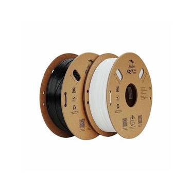 Imagem de Kit 2Kg Filamentos Ender-Fast PLA Creality p/ Impressora 3D Branco e Preto - 3301010395