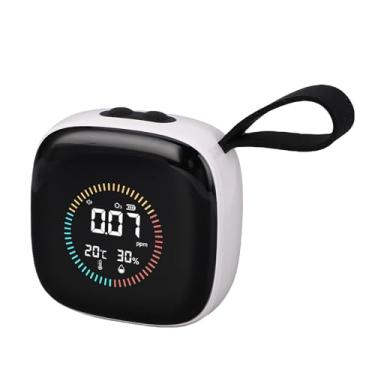 Imagem de FTVOGUE Medidor de O3 3 Em 1 Testador Portátil de Ozônio Com Monitor de Temperatura e Umidade 0 50 PPM LCD Display USB C Recarregável para Viagens Em Casa, Acampamento e Testes de