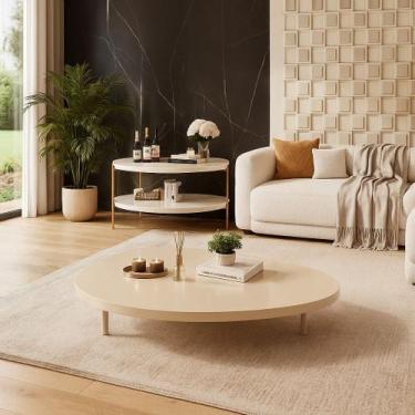 Imagem de Mesa de Centro e Mesa de Canto Para Sala de Estar - Moveis Decor, OFF