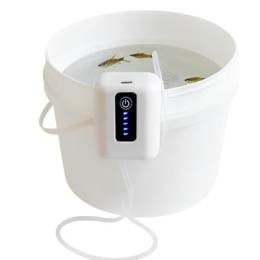 Imagem de Compressor de Ar para Isca Viva USB, Recarregável, 12h de Bateria, 2 Modos de Ajuste