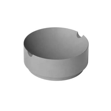 Imagem de Cinzeiros de cigarros Cinzeiro redondo de cimento de água transparente Cinzeiro de concreto Cinzeiro resistente para escritório em casa, restaurantes, varanda e espaços ao ar livre, etc. Bandeja de