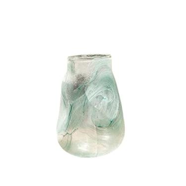 Imagem de Vasos modernos de vidro barrigudo, vasos de cultura aquática, arranjo de flores secas, enfeites centrais de alta qualidade (grande)