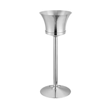 Imagem de Balde de gelo de luxo de festa vinho de chão para bar de coquetel, festas, refrigeração, banheira de champanhe (prata)