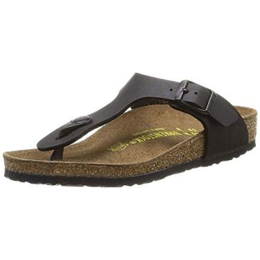 Imagem de Birkenstock Sandálias femininas Gizeh, Birko-flor preta, 9-9.5 Narrow