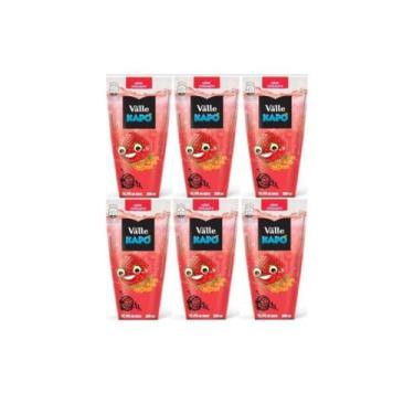 Imagem de Suco de Morango Kapo Del Valle 200ml kit com 6 unidades