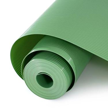 Imagem de Forro de prateleira e gaveta para armário de cozinha, não adesivo 61 x 304 cm, impermeável, durável, material de EVA espesso, papel de contato fácil de cortar, tapete antiderrapante para geladeira