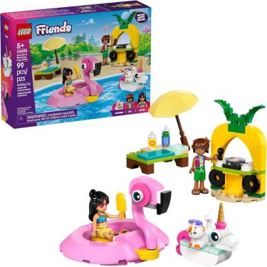 Imagem de LEGO Friends Festa na Piscina com Unicórnio e Flamingo 42658 99 Peças