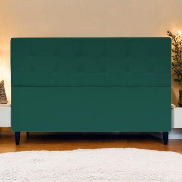 Imagem de Cabeceira Cama Ivy King Ivy 195 Cm Suede Verde, Suede